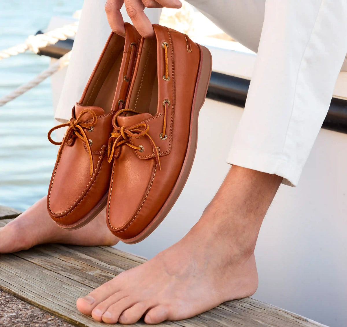 Monaco 2-Eye Boat Shoe - Tan Glove Leather