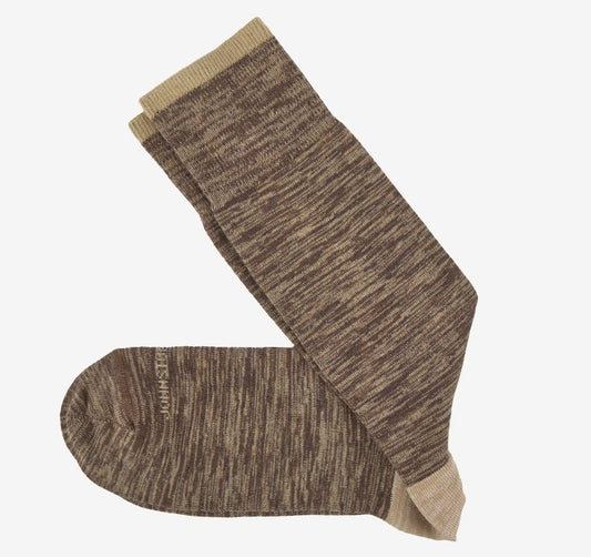 Space Dyed Socks - Brown Solid Space-Dyed