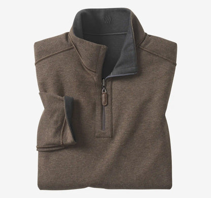 Icon Reversible Quarter-Zip - Charcoal/Brown
