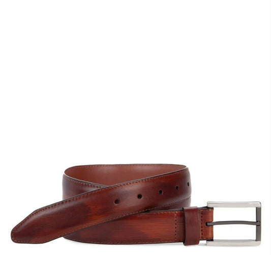 Feather Edge Tonal Belt - Brown