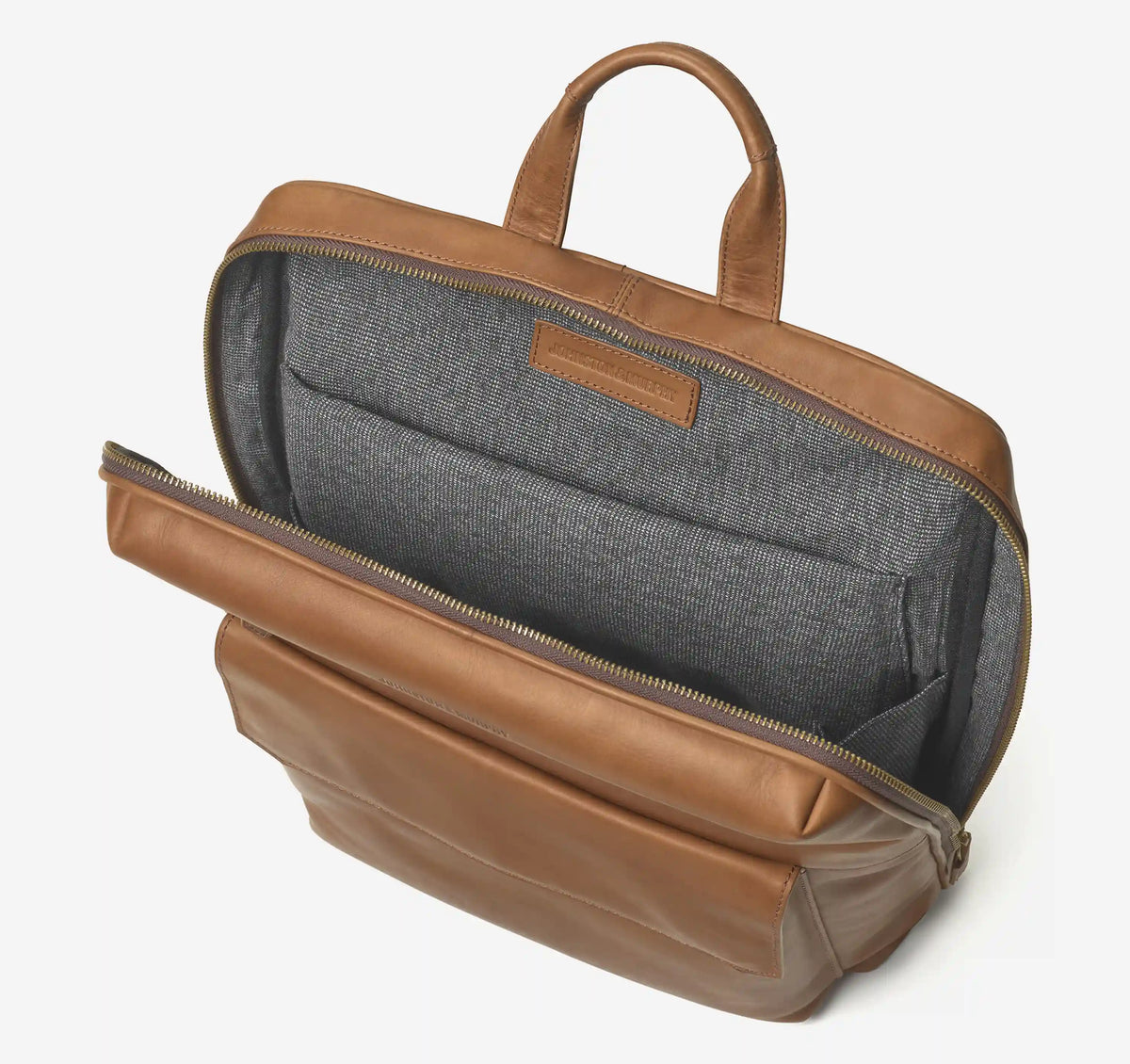 Rhodes Commuter Backpack - Tan Full Grain