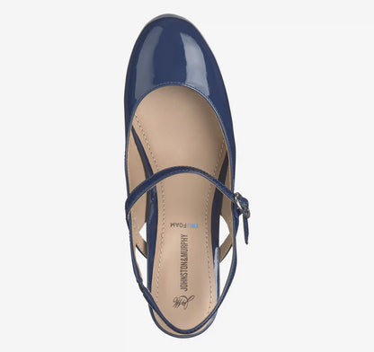 Sienna Mary Jane Slingback - Navy Patent Leather