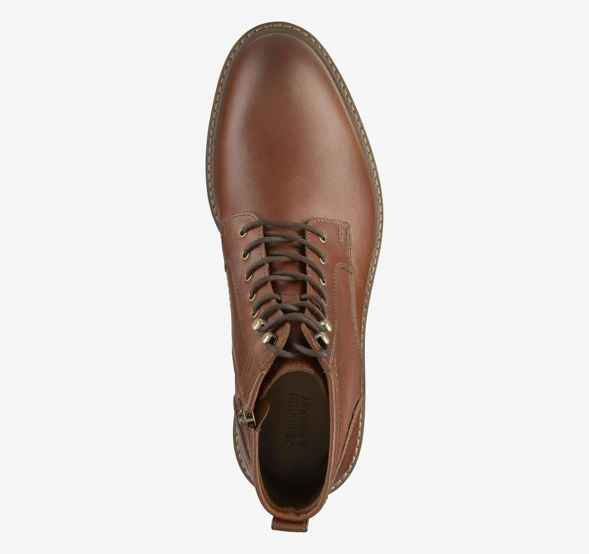 Barrett Plain Toe Boot - Tan Full Grain Leather