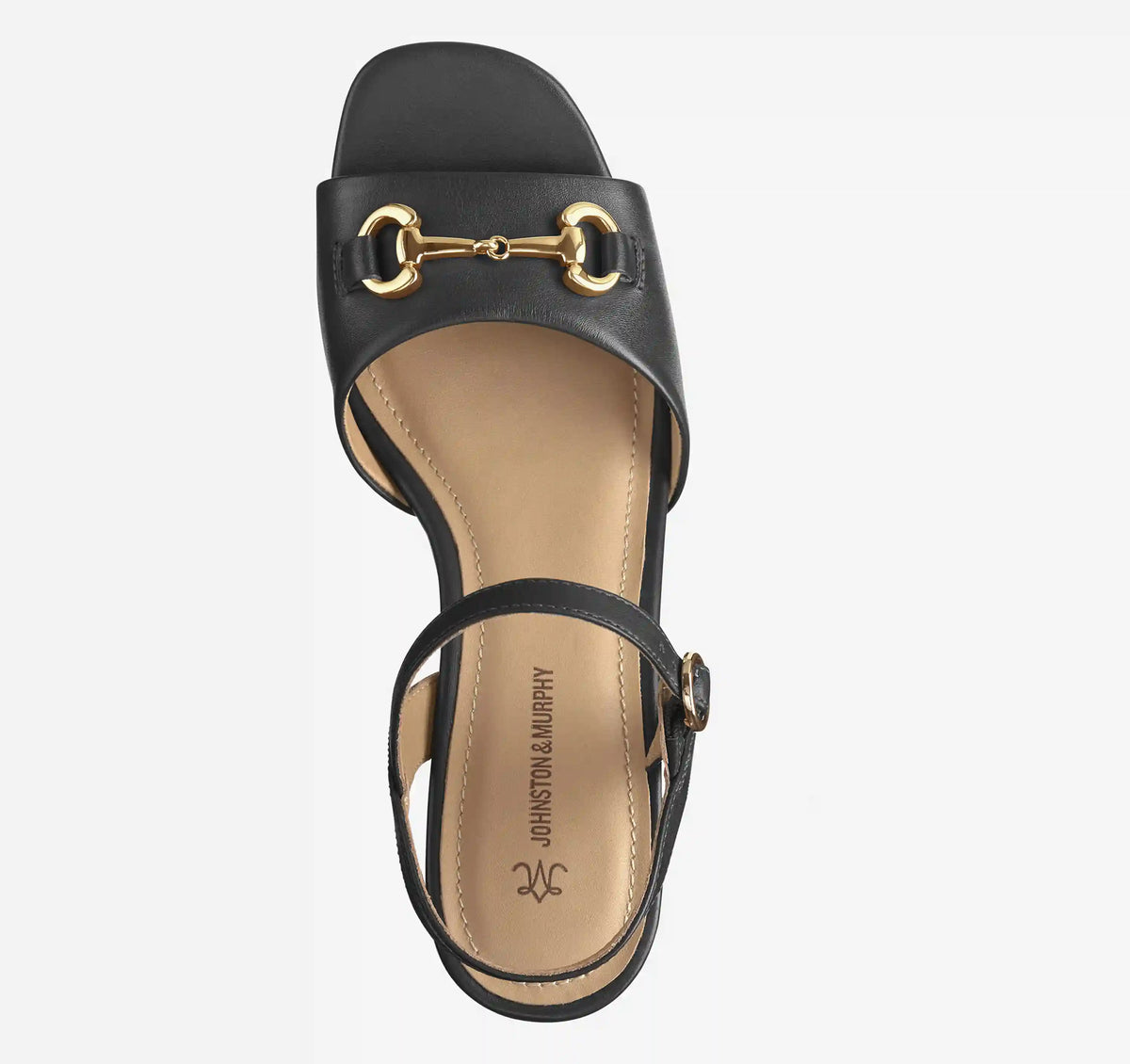 Edith Bit Sandal - Black Glove Leather