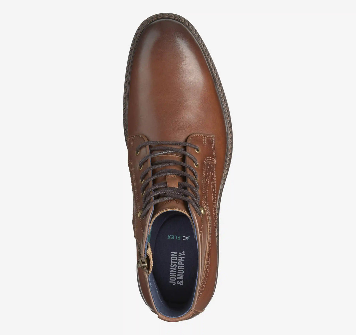 XC Flex® Cade Plain Toe Boot - Tan Hand-Finished Full-Grain Leather