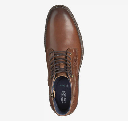XC Flex® Cade Plain Toe Boot - Tan Hand-Finished Full-Grain Leather