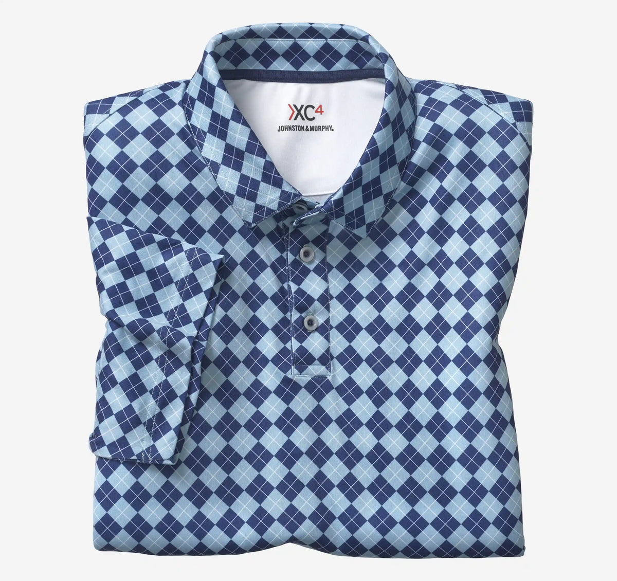 XC4® Performance Polo - Navy/Blue Argyle