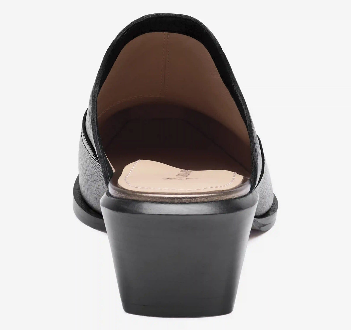 Kalista Mule - Black Full-Grain Leather