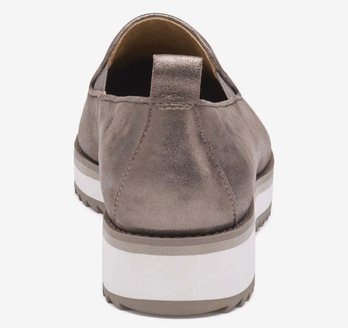 Ulyssa Slip-On - Taupe Italian Metallic Kid Suede