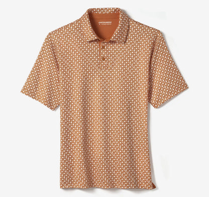 Game Day XC+™ Helmet-and-Football Print Polo - Rust