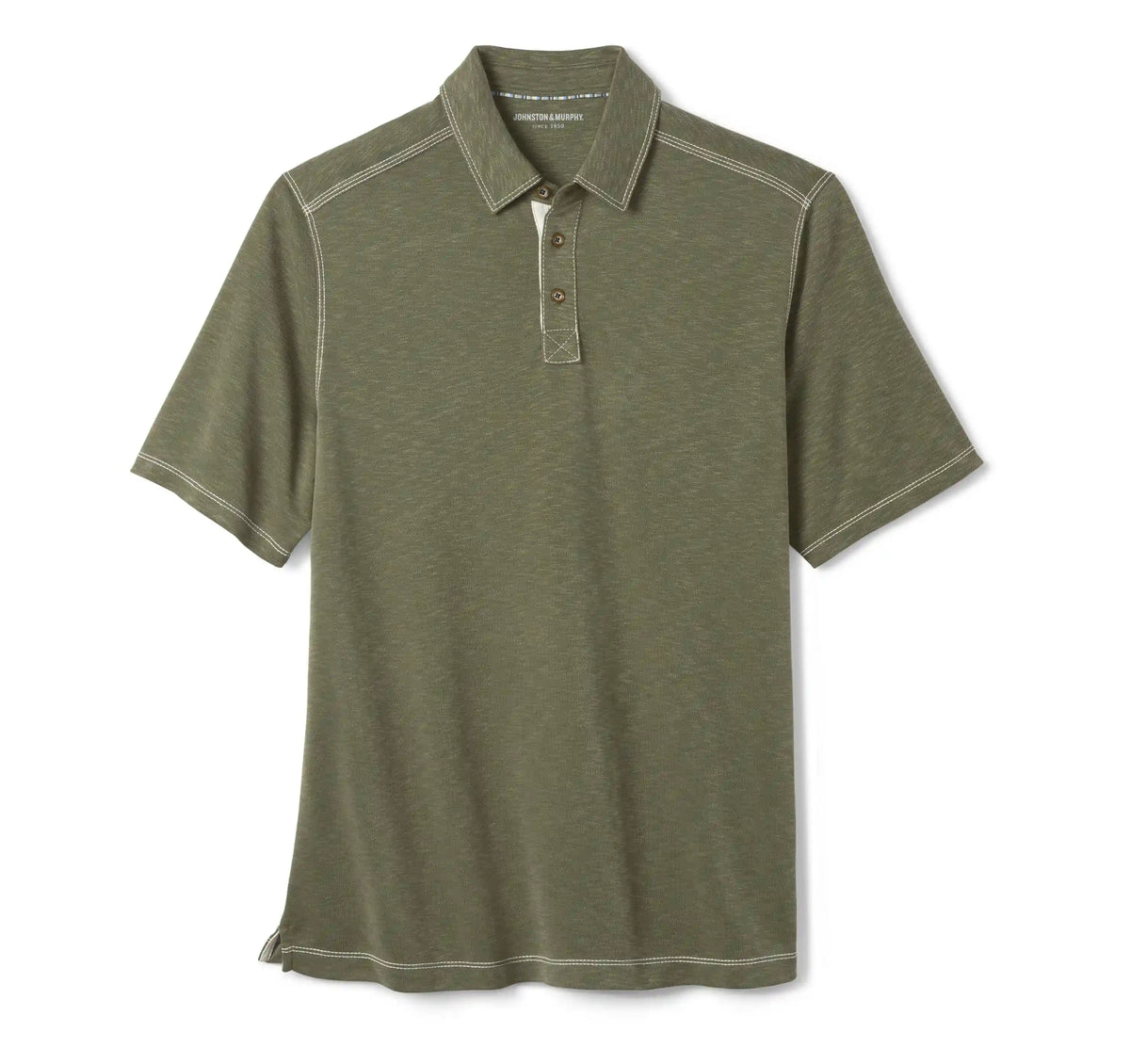 Vintage Slub Polo - Olive