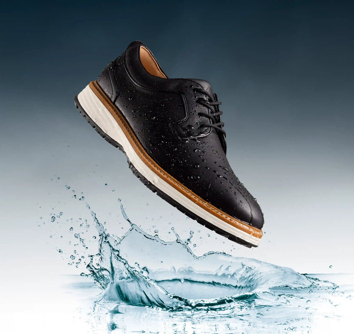 Upton GL1 Luxe Hybrid - Black Waterproof Full Grain
