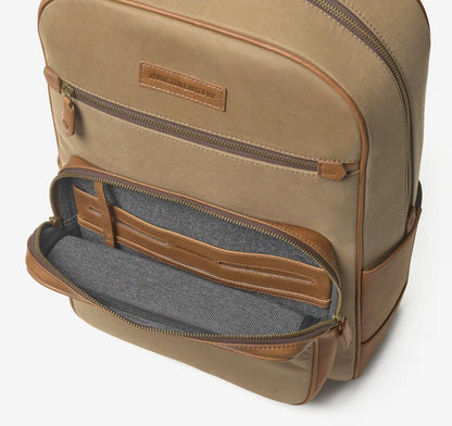 Rhodes Backpack - Camel Antique Cotton/Tan Full Grain