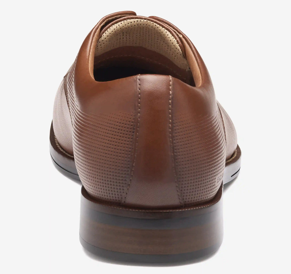 XC+™ Copley Plain Toe - Cognac Embossed Waterproof Full Grain Leather