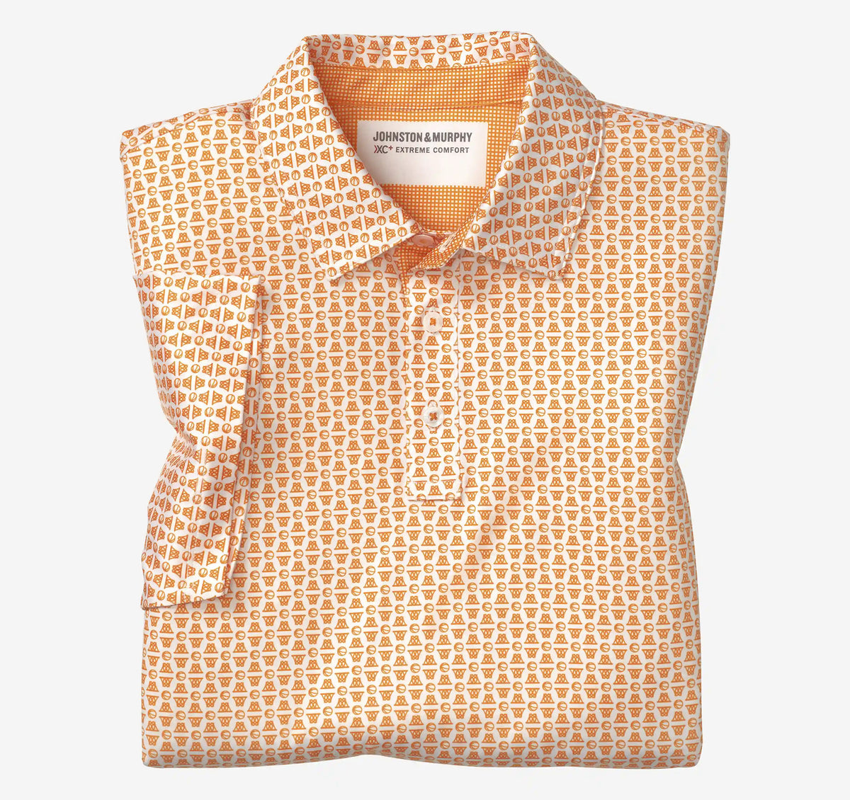Game Day XC+™ Basketball Print Polo - Orange
