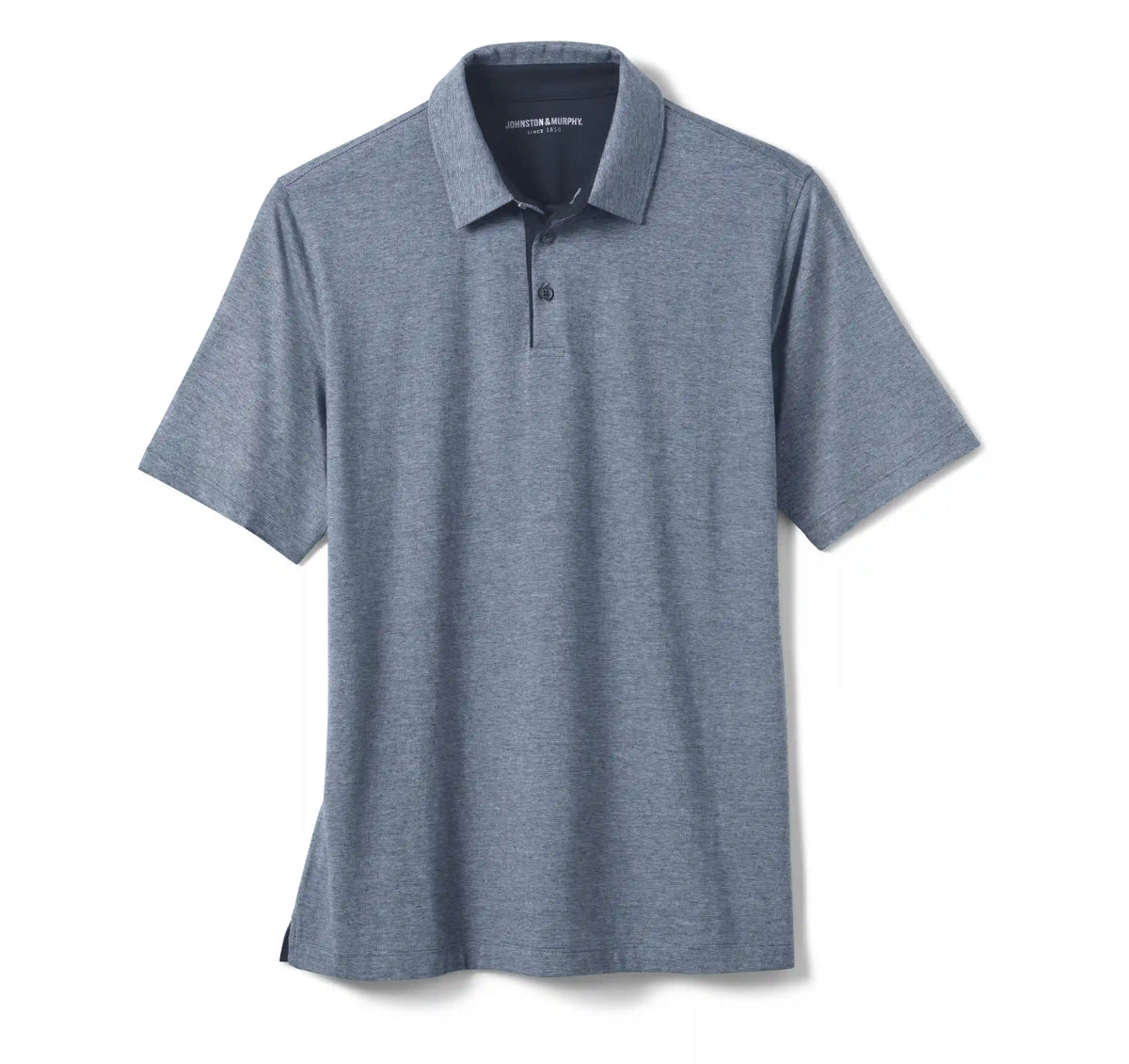 Fine-Stripe Polo - Light Blue/Navy Stripe