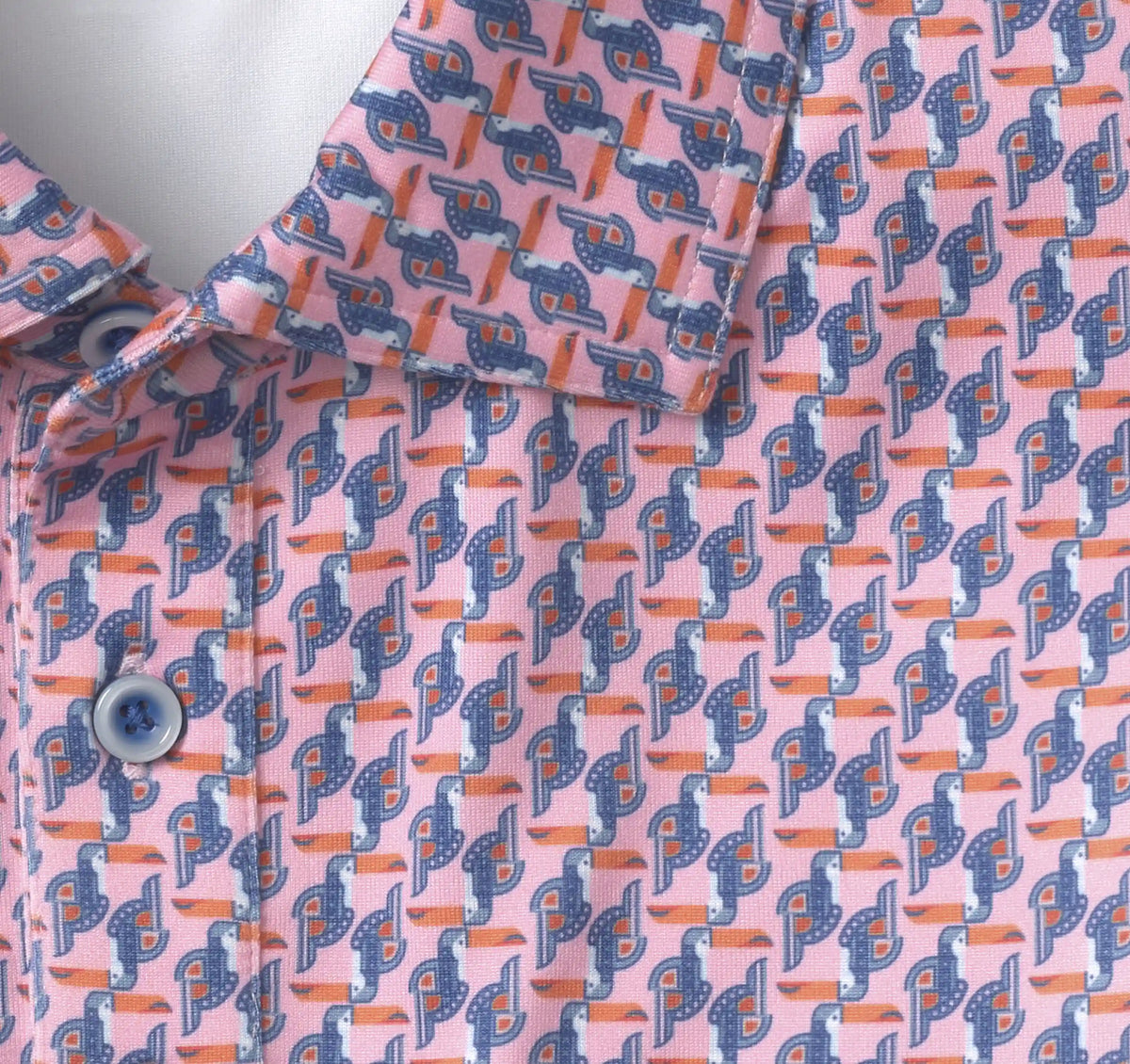 XC4® Performance Print Polos + Cool Degree® - Pink Toucan