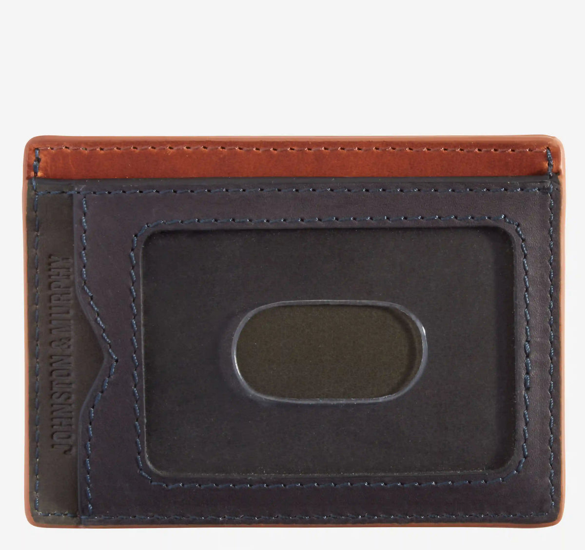 Colorblock Perforated Weekender Wallet - Brown Multi
