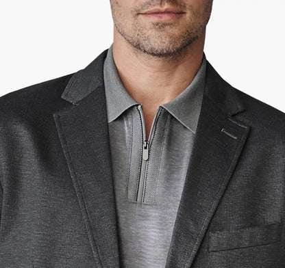 XC Flex® Pinnacle Knit Blazer - Black Mini Grid