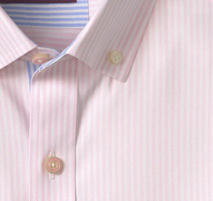 Ovation Non-Iron Oxford Shirt - Pink Striped