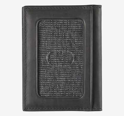 Rhodes Bifold Card Case - Black Full Grain