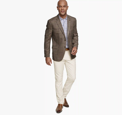 Dress Plaid Blazer - Brown Plaid