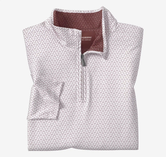 Game Day XC+™ Goal Post Print Quarter-Zip - Burgundy