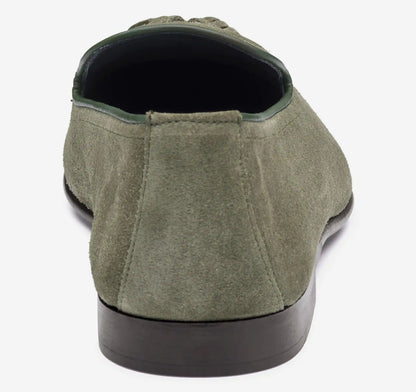 Taylor Tassel Loafer - Sage Italian Suede