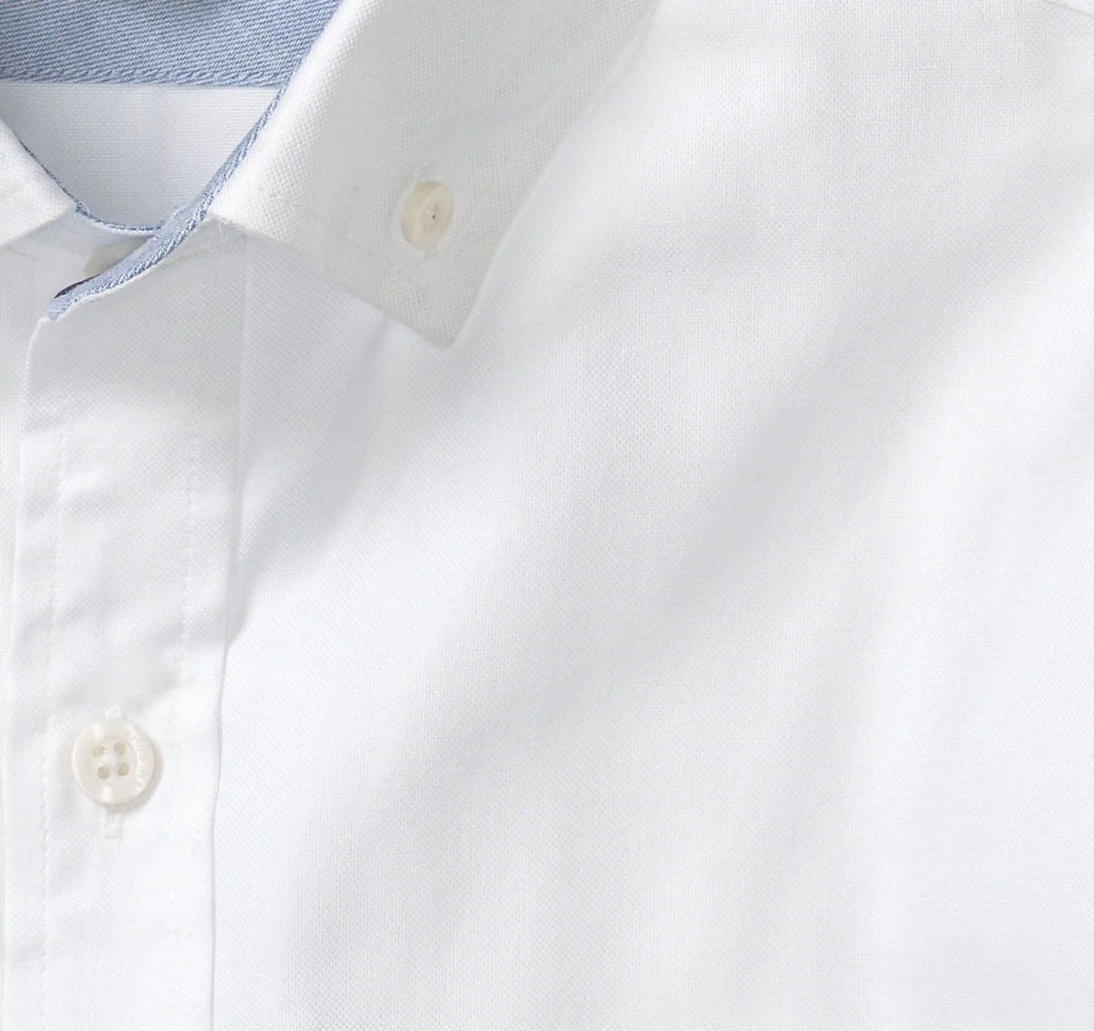 Long-Sleeve Oxford Shirt - White Oxford