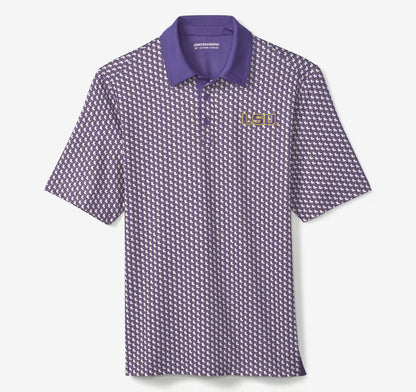 Collegiate XC+™ State Print Polo - LSU - Purple