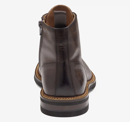 Hartford Plain Toe Boot - Dark Brown Italian Calfskin