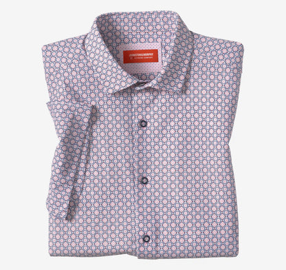 XC+™ Motion Short-Sleeve Print Knit Shirt - Pink Medallion