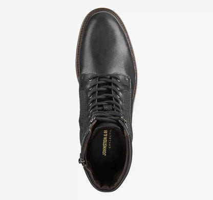 Latham Plain Toe Boot - Black European Calfskin