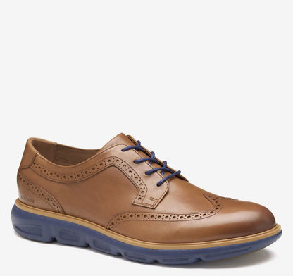 Larkin Wingtip - Tan Italian Calfskin