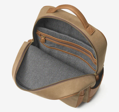 Rhodes Backpack - Camel Antique Cotton/Tan Full Grain
