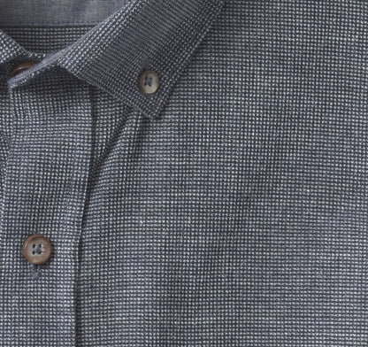 Textured Corduroy Shirt - Navy Textured
