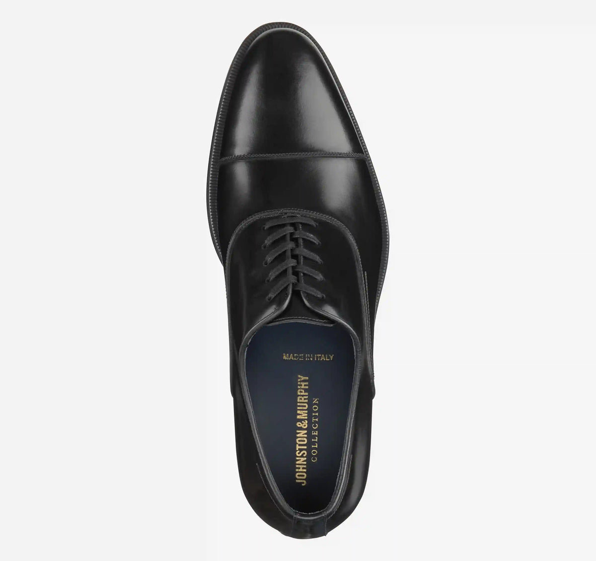 Flynch Cap Toe - Black Italian Calfskin