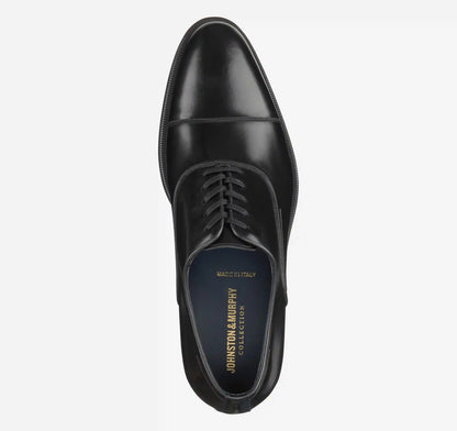 Flynch Cap Toe - Black Italian Calfskin