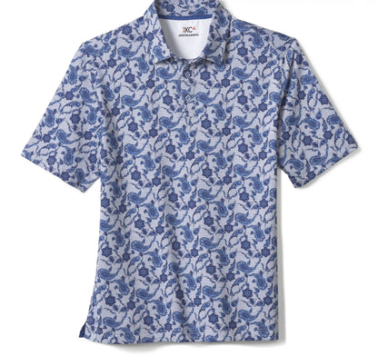 XC4® Performance Polo - Navy Paisley