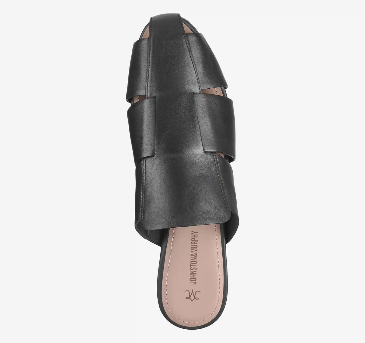 Claire Fisherman Mule - Black Nappa Leather