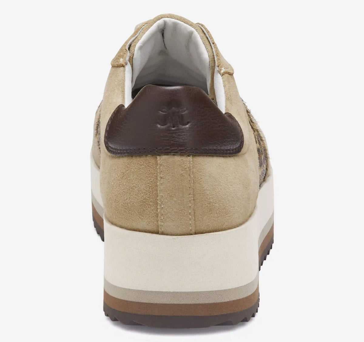 Gracie Colorblock Lace-Up - Sand Kid Suede/Leopard Haircalf