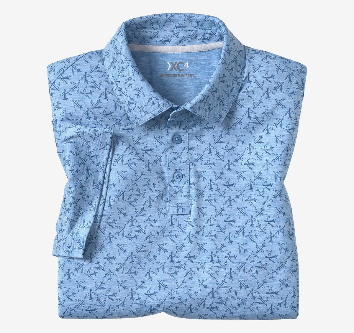 XC4® Performance Polo - Blue Tonal Airplane