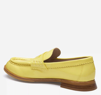 Gillian Penny Loafer - Yellow Patent Leather