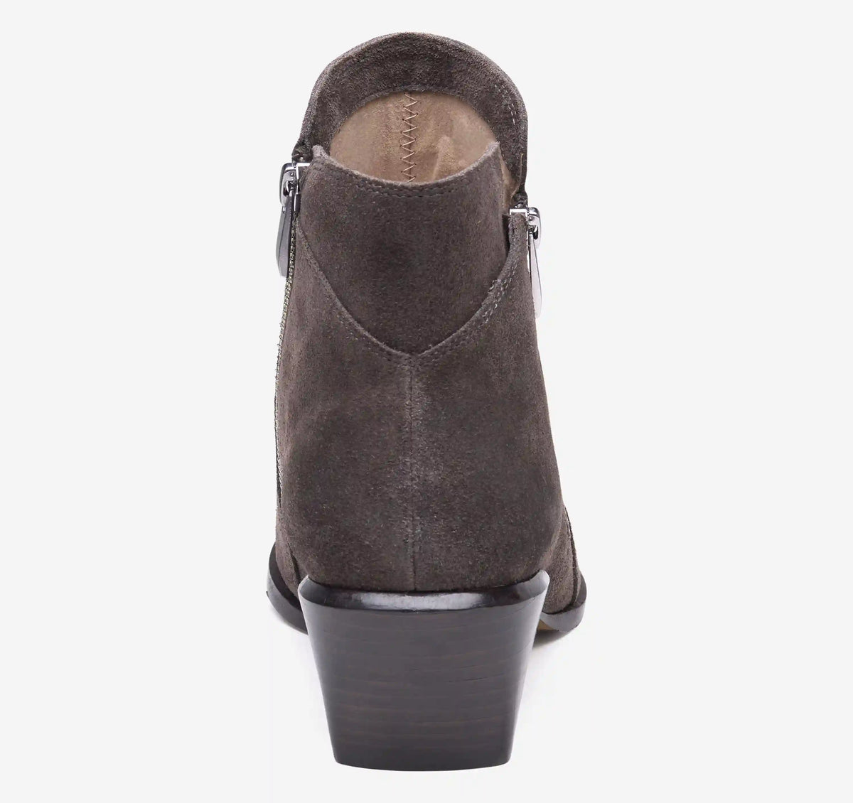 Kalista Double-Zip Bootie - Dark Gray Suede