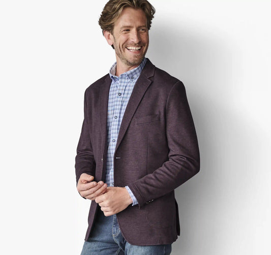 XC Flex® Pinnacle Knit Blazer - Burgundy