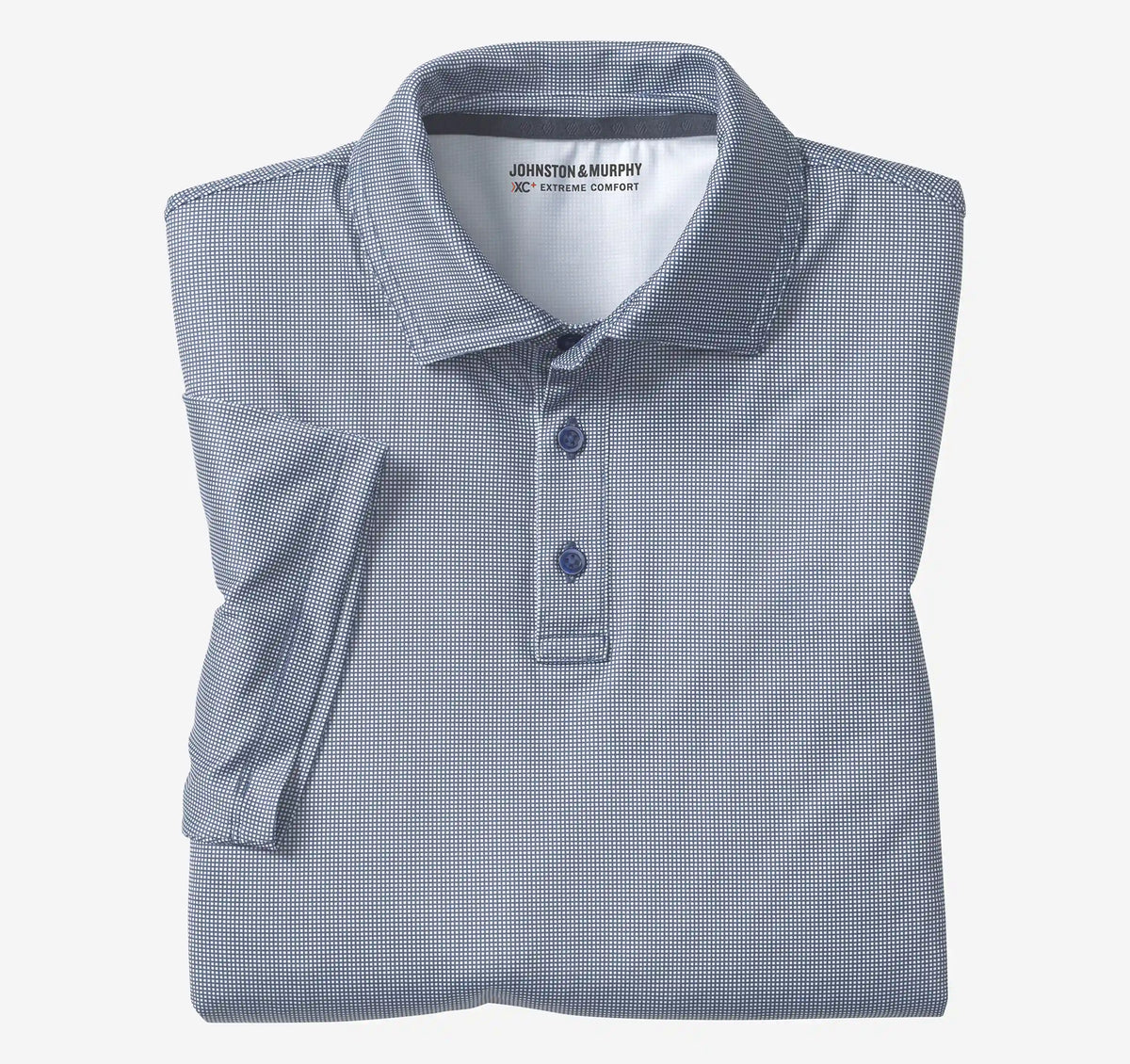 XC+™ Ace Performance Polo - Navy/White Gingham
