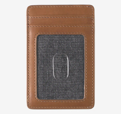 Rhodes Vertical Weekender Card Wallet - Tan