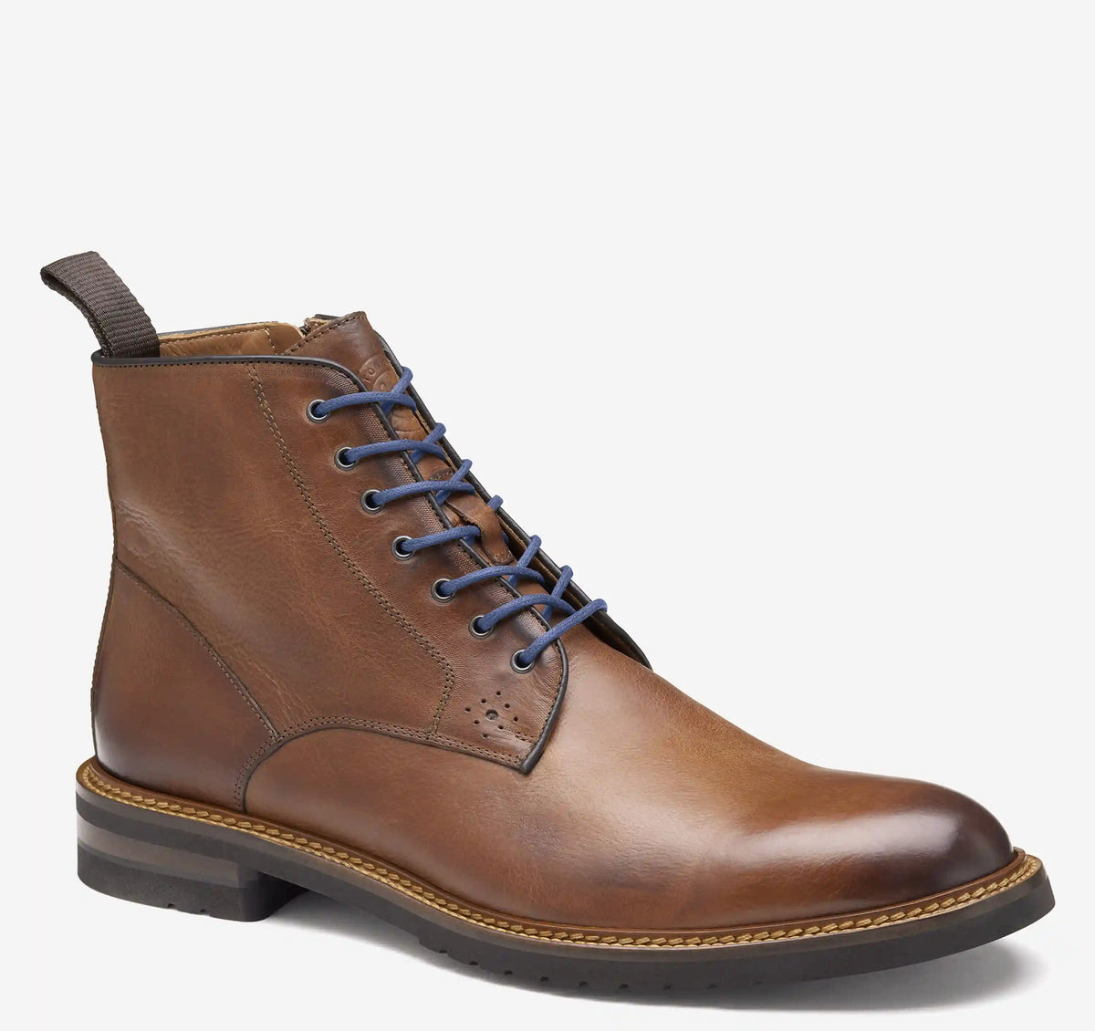 Hartford Plain Toe Boot - Tan Italian Calfskin
