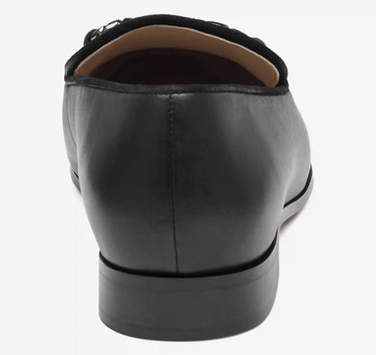 Ali Chain Loafer - Black Nappa Leather
