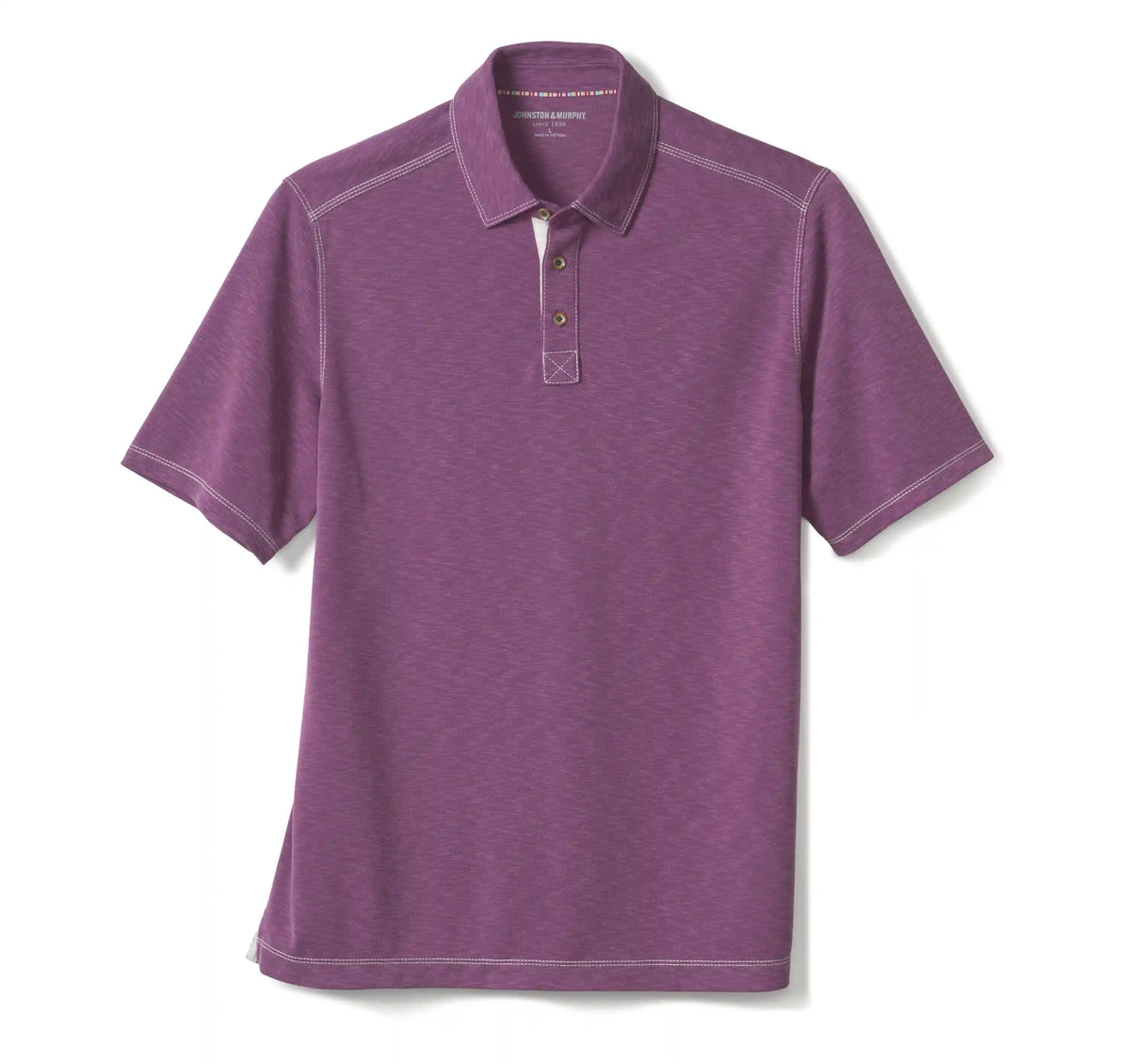 Vintage Slub Polo - Wine